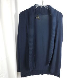 J.Crew Women's Small Navy‎ Open Front Cardigan Sweater Relaxed Fit